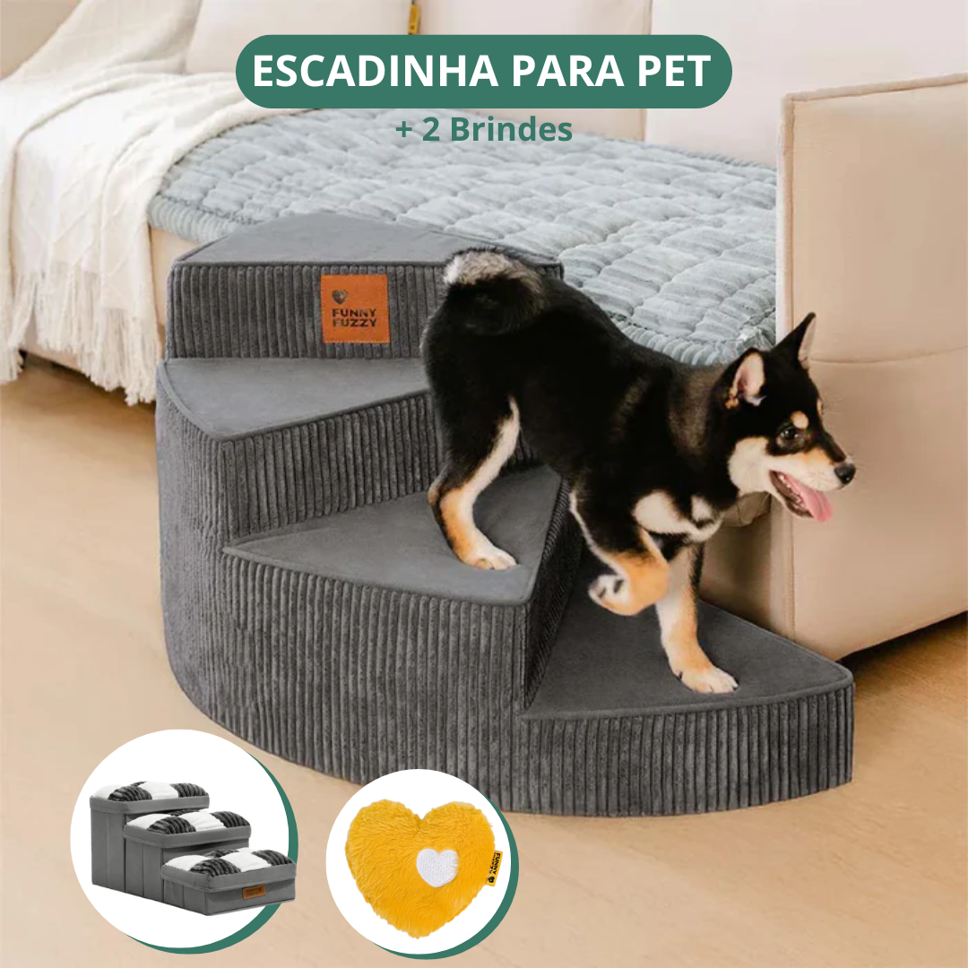 Escada Artesanal em Espiral para Pet + 2 Brindes Incríveis